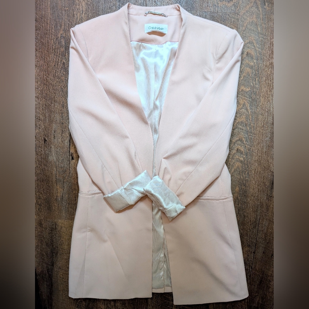 Calvin Klein Blush Pink Blazer